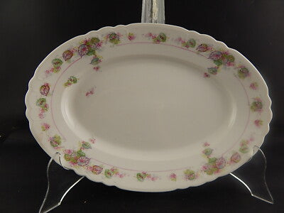 ANTICO VASSOIO O PIATTO PORTATA PORCELLANA GINORI DOCCIA FORMA NAPOLI LIBERTY