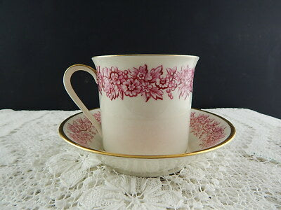 ANTICA PREZIOSA PORCELLANA MANIFATTURA TEDESCA GRAND KRONE PORZELLAN TAZZA TÈ