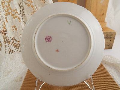 ANTICO PIATTO PORCELLANA GINORI CITTA' REDENTE GRADO 1919 STEMMA REGNO SABAUDO