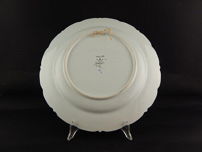 ANTICO IMPORTANTE PIATTO CERAMICA POLICROMA COLLEZIONE OUD DELFT DIPINTO MANO