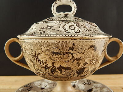 DAVENPORT 1805 ANTICA PREZIOSA POTTERY CERAMICA TAZZA PUERPERA ZUPPIERA EGOISTE