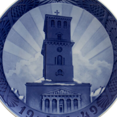 ROYAL COPENHAGEN PIATTO DI NATALE 1949 ORIGINALE PORCELLANA PRIMA SCELTA