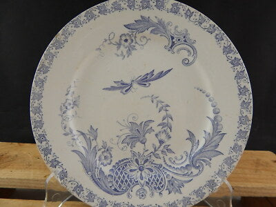 ANTICO RARO PIATTO CERAMICA RICHARD MILANO DECORO IDEA FARFALLA FINE 800 #5023