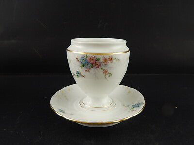 ANTICA LIBERTY 1900 PORCELLANA PIRKENHAMMER BOHEMIA SALSIERA MOSTARDIERA