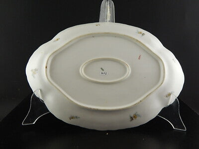 ANTICO PIATTO OVALE VASSOIO PORCELLANA FORMA AMERICA GINORI DOCCIA ETA' LIBERTY