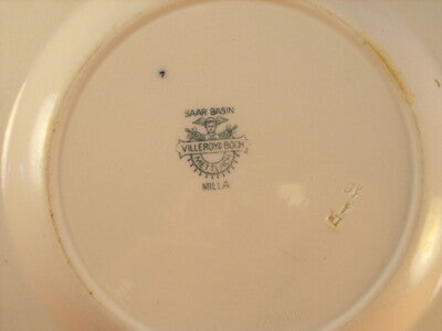 VILLEROY&BOCH METTLACH PIATTO INSALATA IN PORCELLANA FINE 1800 "MILLA"