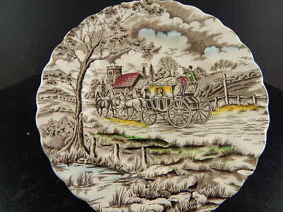 PIATTO CERAMICA VINTAGE ROYAL MAIL BY MYOTT STAFFORDSHIRE ENGLAND STAMPA MANO #