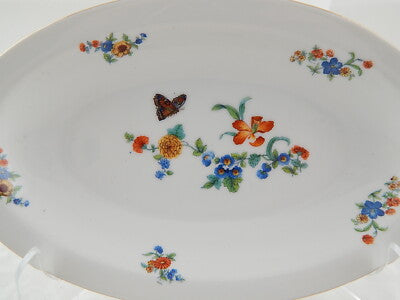 ANTICA PICCOLA RAVIERA PIATTO VASSOIO PORCELLANA ART NOUVEAU SUISSE LANGENTHAL