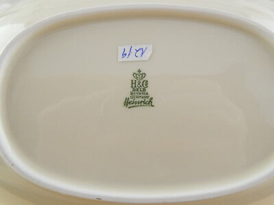 ANTICO VASSOIO PIATTO RAVIERA PORCELLANA H&CO HEINRICH SELB BAVARIA AUTUNNO