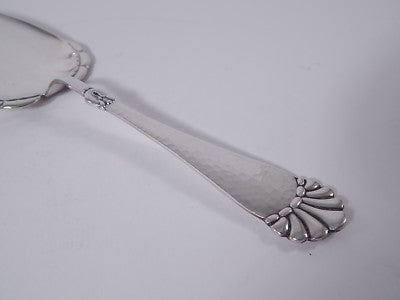 ANTICA PALETTA TORTA ARGENTO SILVER PLATE PRIMI ANNI 1900 ART NOUVEAU LIBERTY
