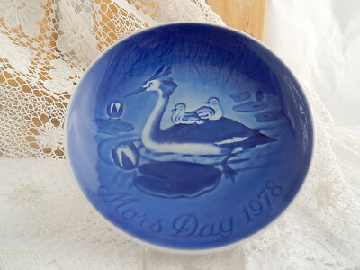 ROYAL COPENHAGEN BING&GRONDAHL PIATTO DELLA MAMMA 1978 PORCELLANA DIFETTO