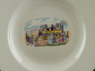 ANTICO RARO PIATTO SEMI PORCELLANA INGLESE OLD BRIDGE EARTHENWARE COLLEZIONE 264