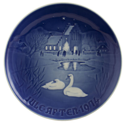 ROYAL COPENHAGEN BING&GRONDAHL PIATTO DI NATALE 1974 ORIGINALE PORCELLANA PRIMA