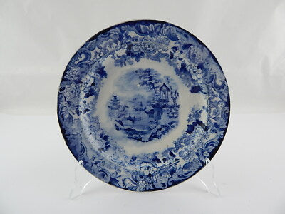 ANTICO PIATTO PORCELLANA SOCIETA' CERAMICA RICHARD CHINESE DIPINTO 1870 MILANO