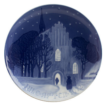 ROYAL COPENHAGEN BING&GRONDAHL PIATTO DI NATALE 1912 ORIGINALE PORCELLANA PRIMA