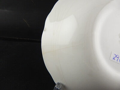 MODERNARIATO ANNI 60 CIOTOLA BIANCA PROFILO ORO CERAMICA LAVENO VERBANUM STONE #