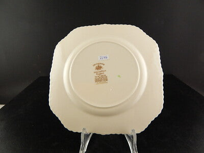 ANTICO PIATTO QUADRO SEMI PORCELLANA JOHNSONS BROS COLLEZIONE DEVONSHIRE #