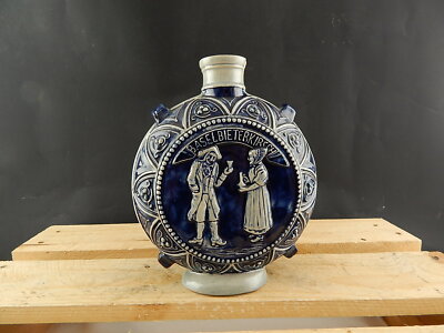 VINTAGE FIASCA VIANDANTE CERAMICA COLLEZIONE PUBBLICITARIO BASEL BIETER KIRSCH