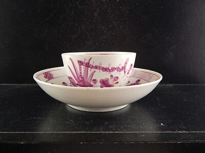 ANTICA FINE PORCELLANA TAZZA TE' COMPAGNIA DELLE INDIE DIPINTA A MANO XVIII SEC.