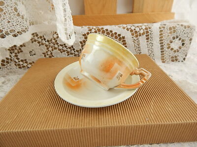 ANTICO ART DECO RARO SERVIZIO CAFFÈ’ CERAMICA LOMBARDA MARCHIO ELEFANTINO MUSEO