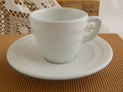 PORCELLANA BIANCA TAZZINA CAFFE' RICHARD GINORI ANNI 60 MADE IN ITALY COLLEZIONE