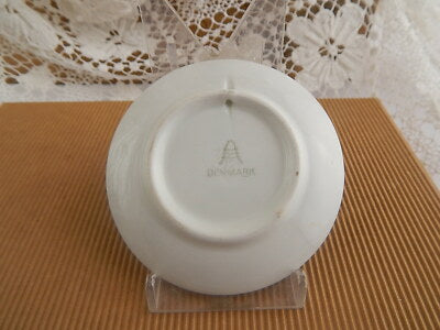 ANTICA PLAQUETTE COPENHAGEN CERAMICA ALUMINIA FAIENCE XIX SECOLO DECORO NATALE 3