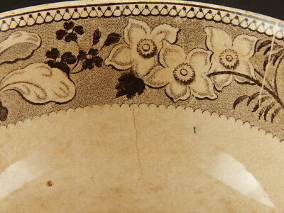 DAVENPORT 1805 ANTICA PREZIOSA POTTERY CERAMICA TAZZA PUERPERA ZUPPIERA EGOISTE