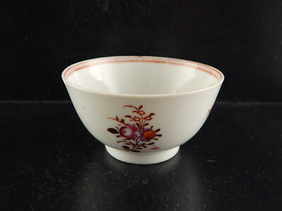 ANTICA FINE PORCELLANA TAZZA TE' COMPAGNIA DELLE INDIE DIPINTA MANO XVIII SEC