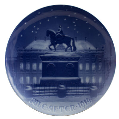 ROYAL COPENHAGEN BING&GRONDAHL PIATTO DI NATALE 1914 ORIGINALE PORCELLANA PRIMA