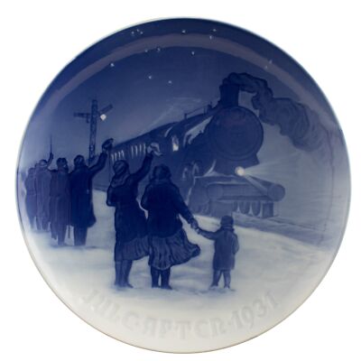 ROYAL COPENHAGEN BING&GRONDAHL PIATTO DI NATALE 1931 ORIGINALE PORCELLANA PRIMA