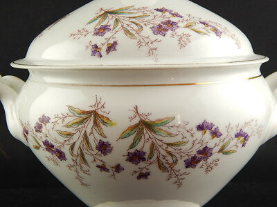 ANTICA HAVILAND LIMOGES ZUPPIERA CENTROTAVOLA PORCELLANA FINE 800 ART NOUVEAU