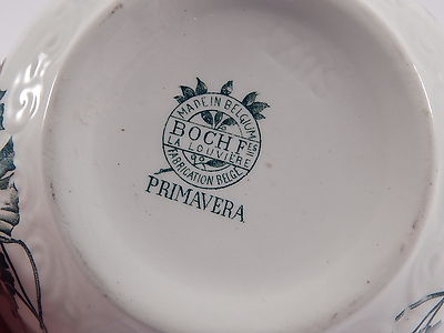 ART NOUVEAU ANTICO COFANETTO PORTA GIOIE CERAMICA BOCH FRERES PRIMAVERA