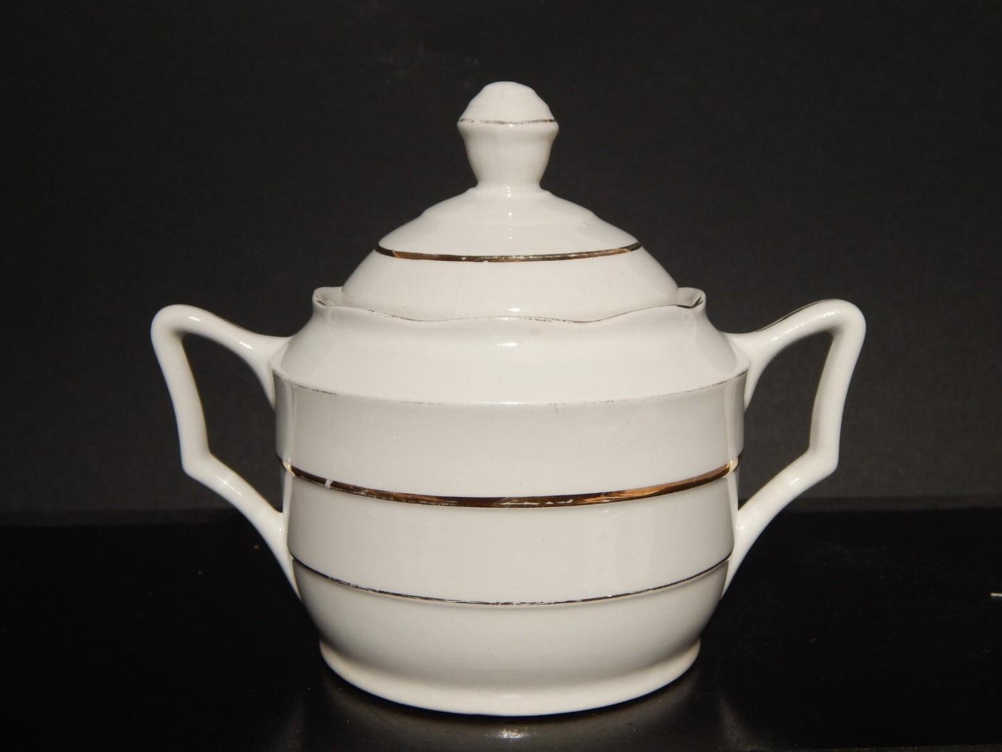 ANTICO ART DECO SET DA TE' TEIERA LATTIERA ZUCCHERIERA CERAMICA REVELLI LAVENO