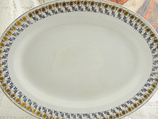 ANTICO ART NOUVEAU VASSOIO RAVIERA SOCIETÀ CERAMICA ITALIANA LAVENO GIRASOLI