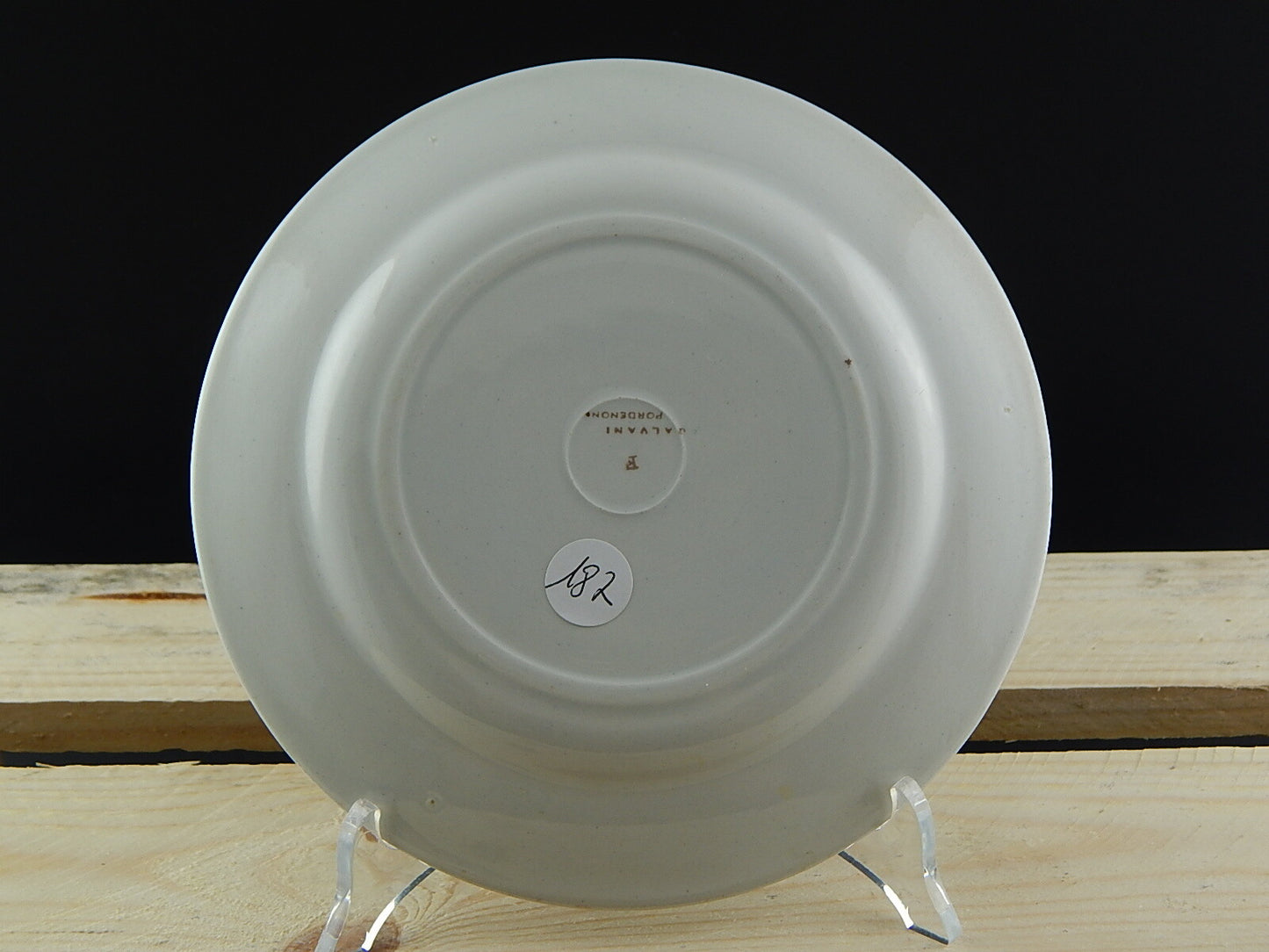 ART DECO FUTURISTA PIATTO DESSERT CERAMICA GALVANI PORDENONE DESIGN SIMONETTO #