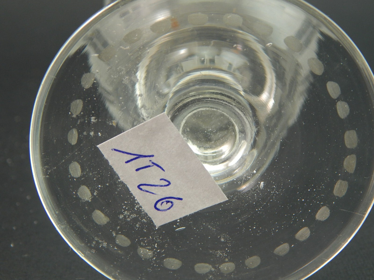 PREZIOSO ANTICO BICCHIERE CALICE FLUTE CRISTALLO DI BOEMIA INCISO META' 800