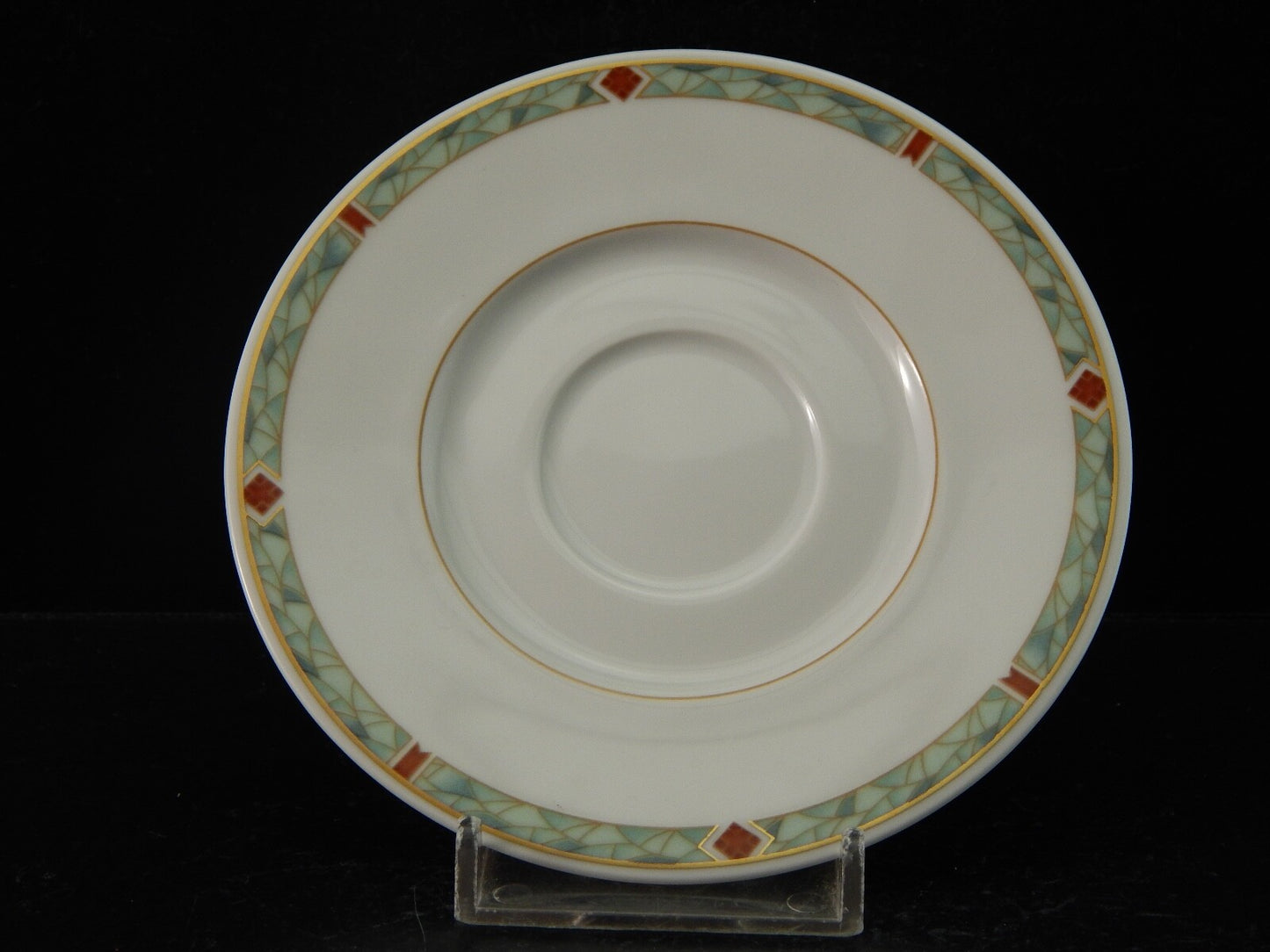 VINTAGE SERVIZIO 6 TAZZINE CAFFÈ PORCELLANA H W DESIGN BAVARIA STILE ART DECO