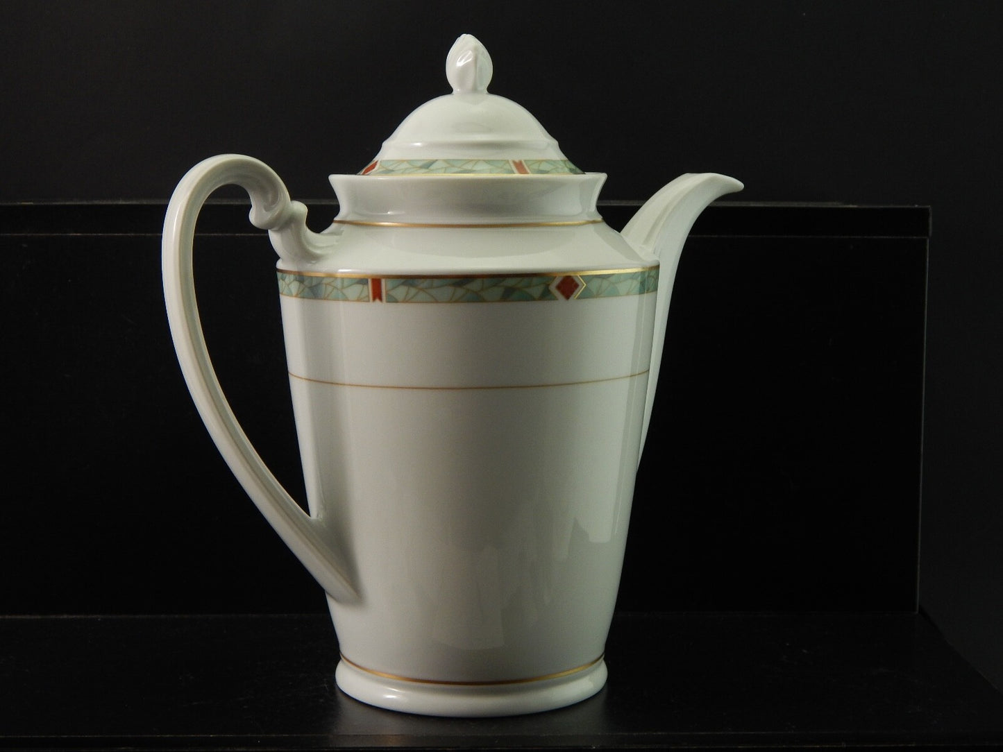 VINTAGE SERVIZIO CAFFÈ PORCELLANA H W DESIGN BAVARIA STILE ART DECO