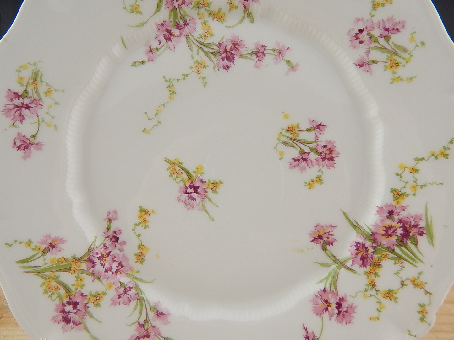 ANTICO PIATTO DIPINTO PORCELLANA LIMOGES THEODOR HAVILAND FINE 1800 DIFETTO 3000