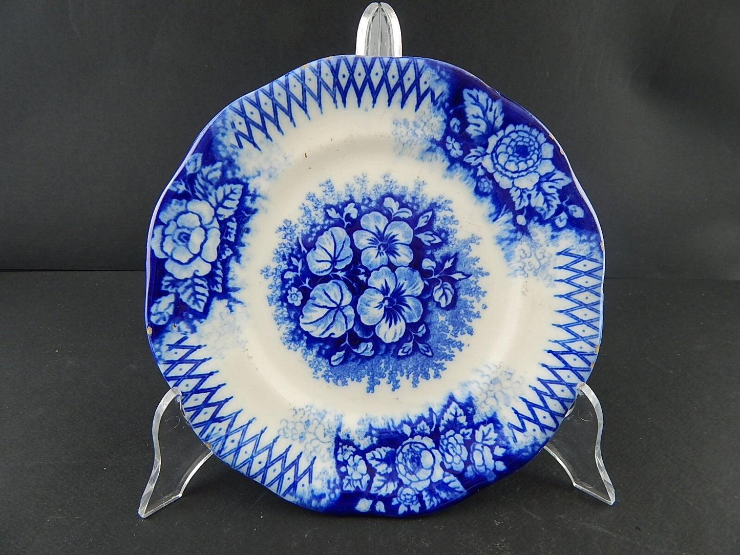 ANTICO PIATTO CERAMICA GIUSEPPE BESIO MONDOVI' SECONDA META' 800 JARDINIERE A122