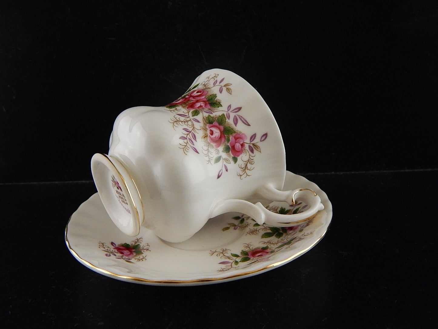 PREZIOSA PORCELLANA ROYAL ALBERT VINTAGE TAZZA COLLEZIONE LAVENDER ROSE ANNI '60