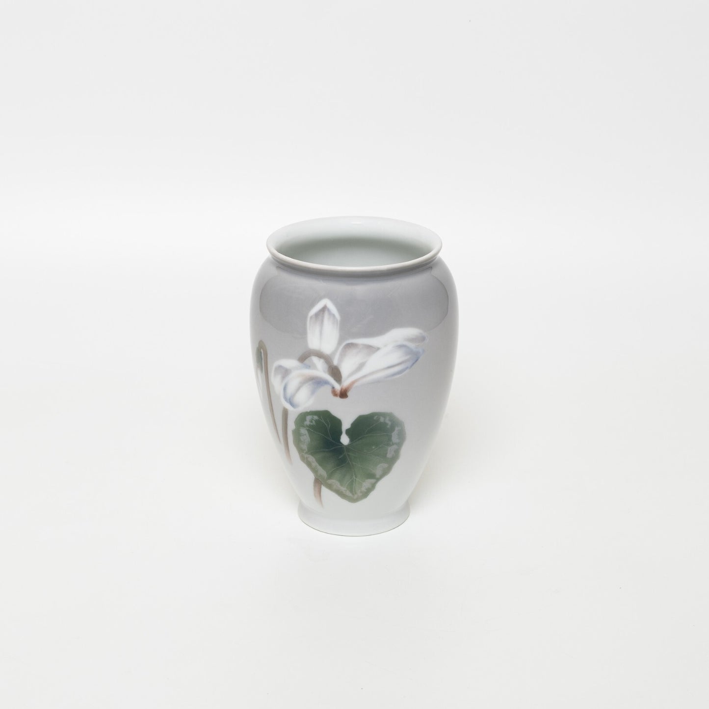 VASO PORCELLANA ROYAL COPENHAGEN BING&GRONDAHL "Ciclamino" ORIGINALE CM 14