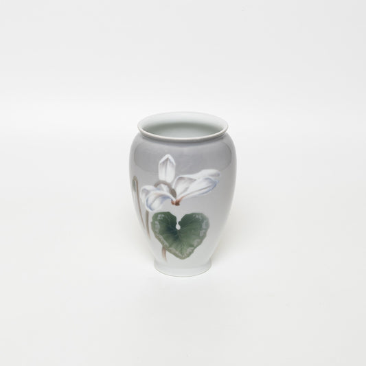 VASO PORCELLANA ROYAL COPENHAGEN BING&GRONDAHL "Ciclamino" ORIGINALE CM 14