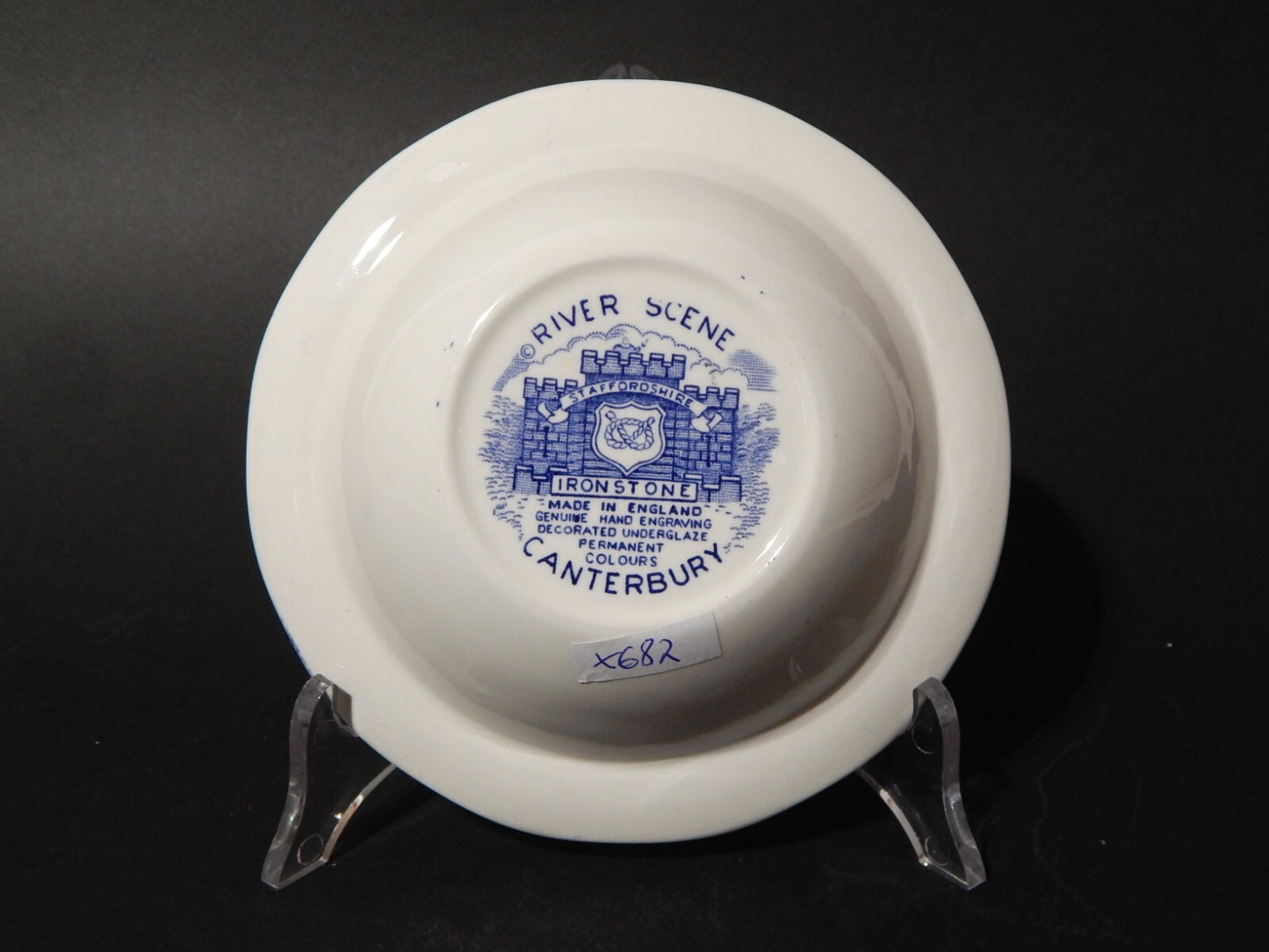 ANTICA CIOTOLA SEMI PORCELLANA POTTERY RIVER SCENES IRON STAFFORDSHIRE