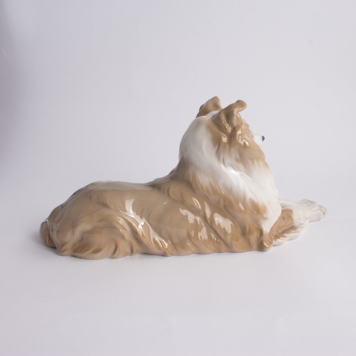 STATUINA GRANDE PORCELLANA ROYAL COPENHAGEN "Collie" 1701 ORIGINALE HANDMADE