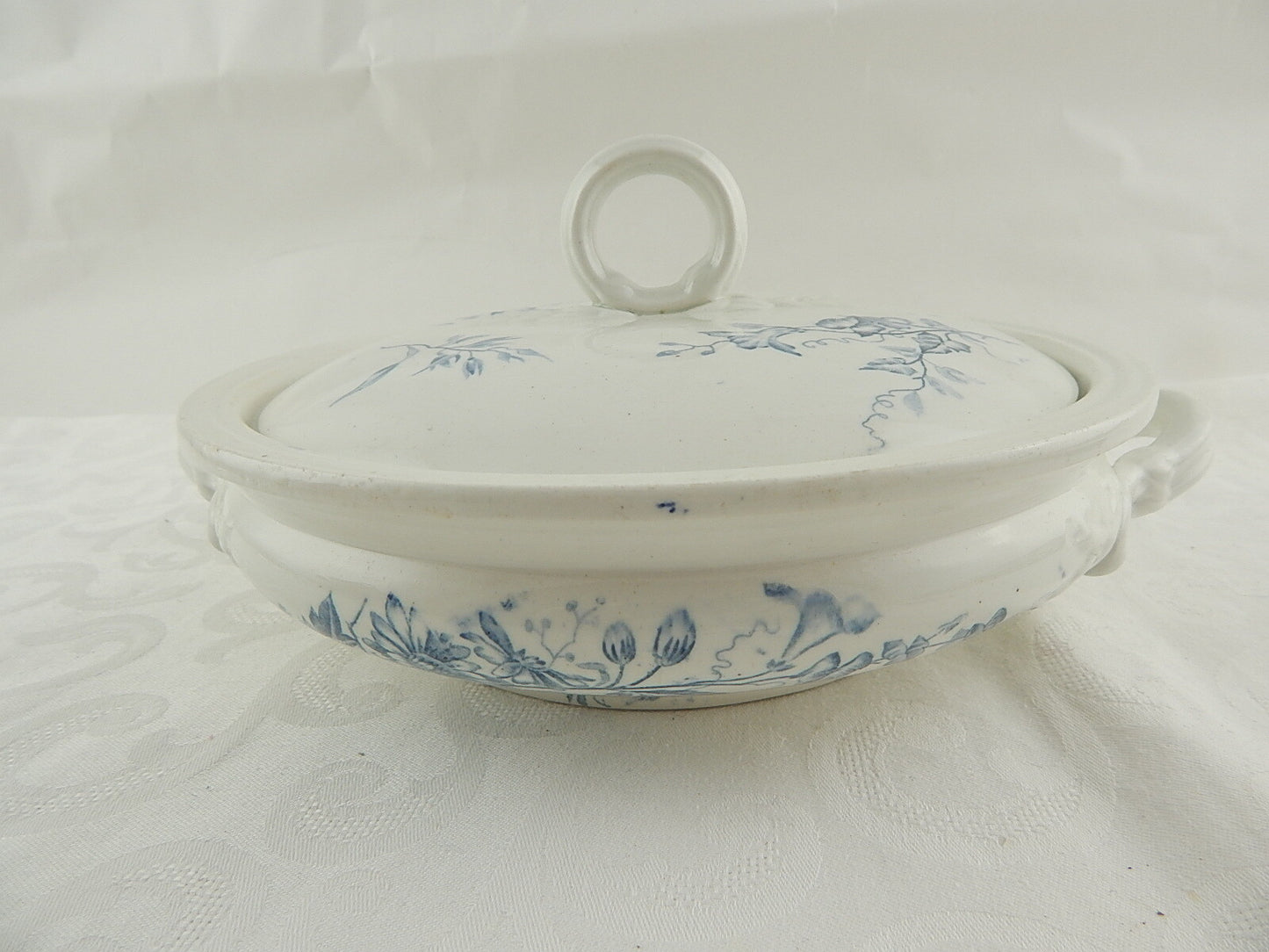 ANTICA IMPERIAL BONN GERMANY SECOLO XIX LEGUMIERA PORCELLANA CERAMICA COLLEZIONE