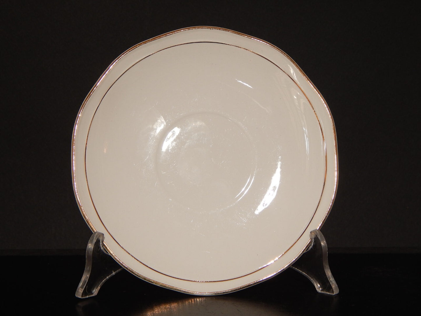 MODERNARIATO TAZZA TE' SOCIETA' CERAMICA ITALIANA LAVENO BIANCA PROFILI ORO #