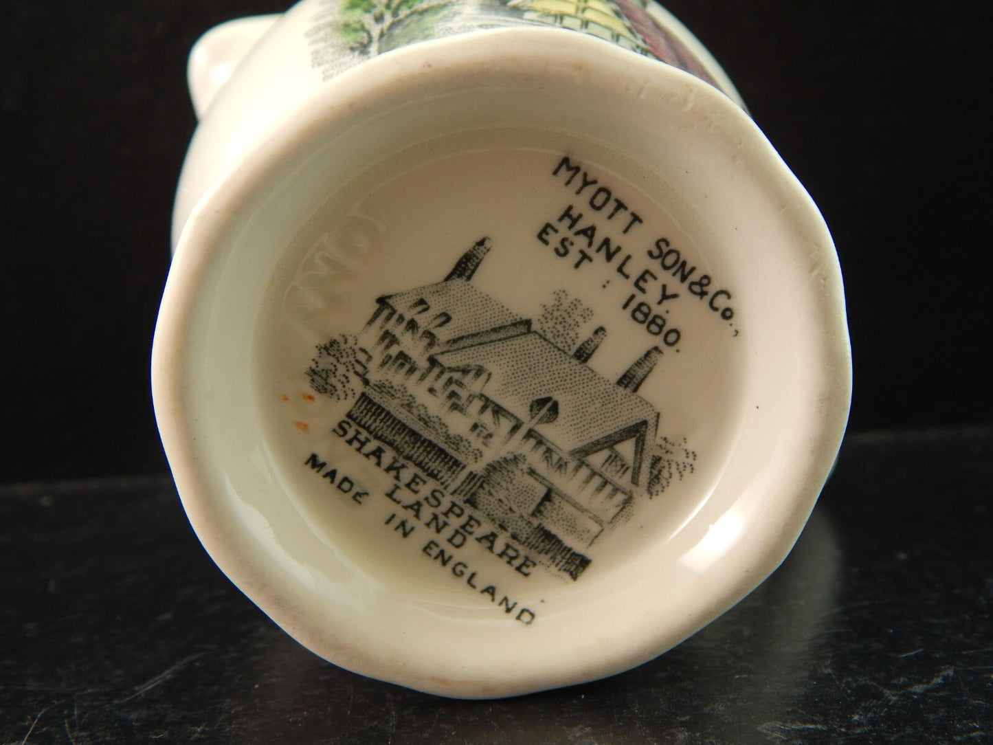 LATTIERA BRICCO CERAMICA ANTICA SHAKESPEARE LAND MYOTT SON & CO 1830 HANLEY
