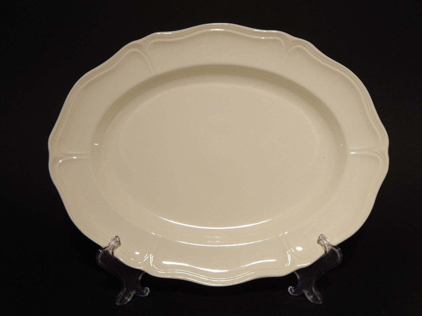 VINTAGE CERAMICA WEDGWOOD ETRURIA BARLASTON QUEENS SHAPE VASSOIO PIATTO OVALE