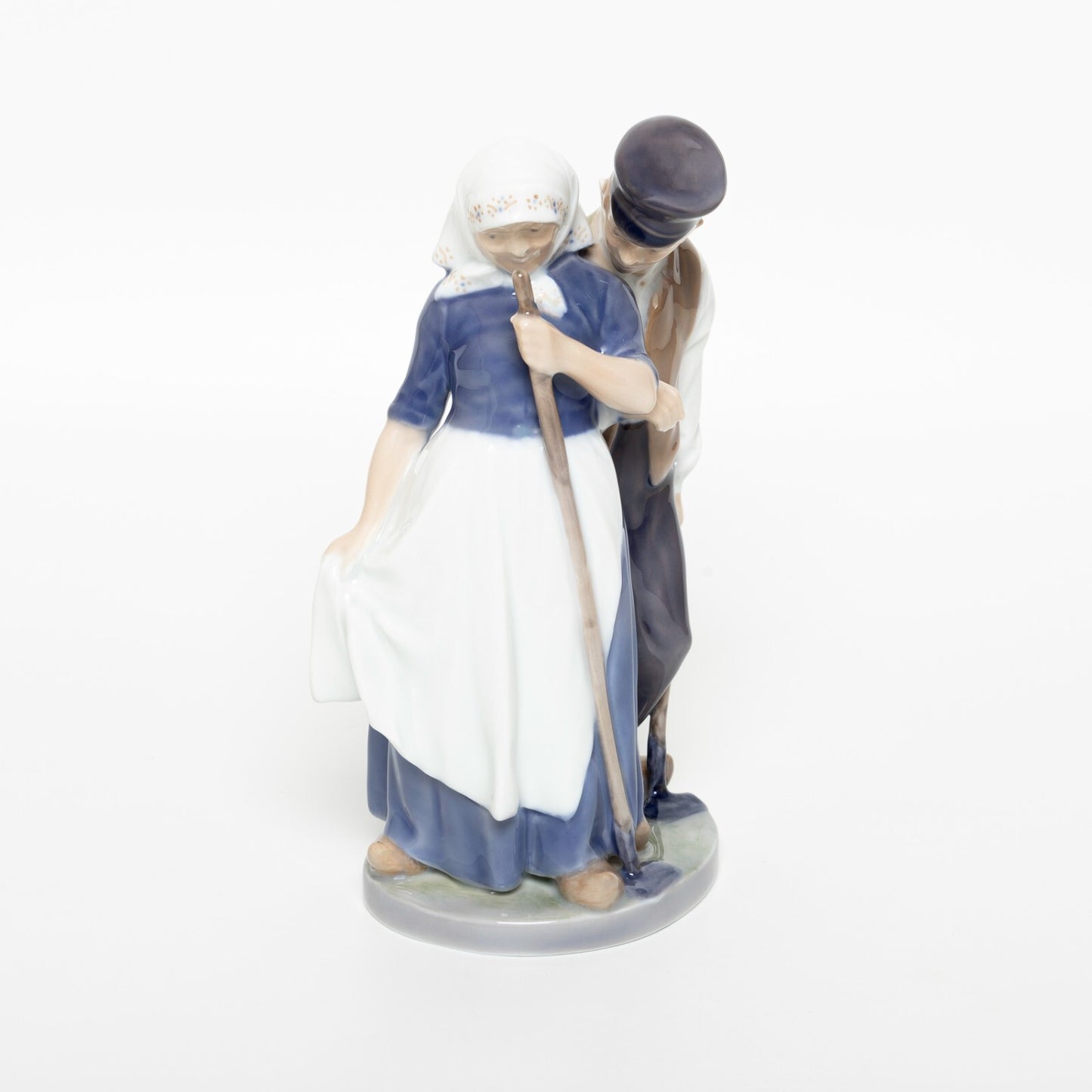 STATUINA PORCELLANA ROYAL COPENHAGEN "Contadini" COD 1300 CM 20x11x9